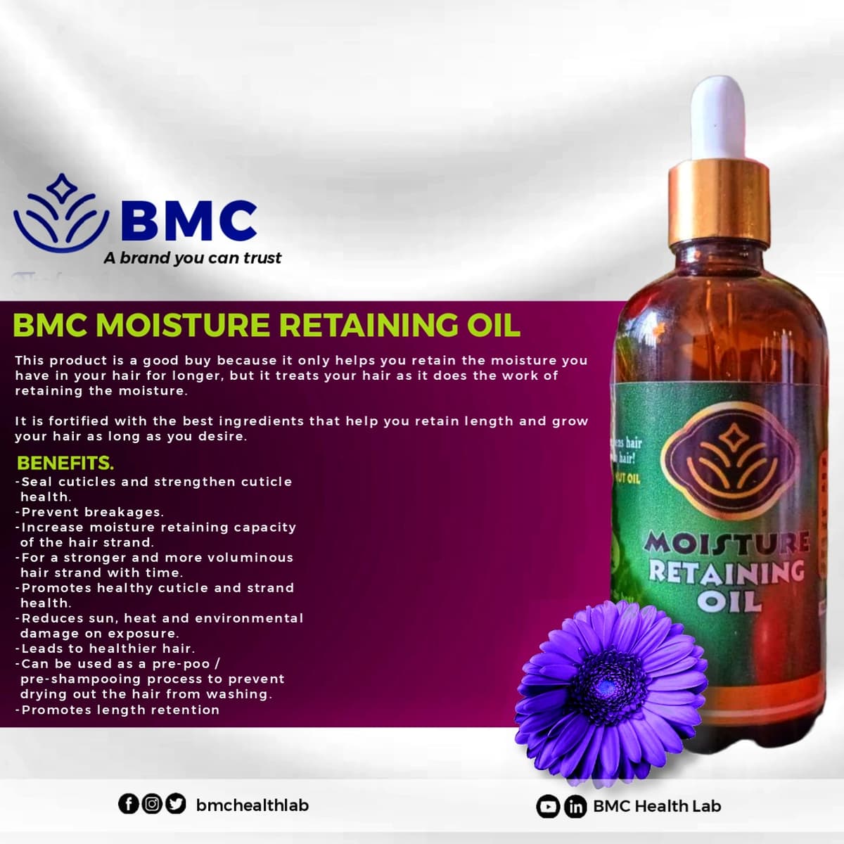 Moisture Retaining Oil